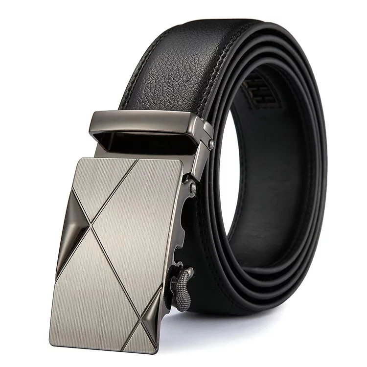 Top Trends: Men Belt Male Genuine Leather Belt Strap Belts For Men Top Quality Automatic Buckle Black Belts Cummerbunds Cinturon Hombre Shoppable Styles