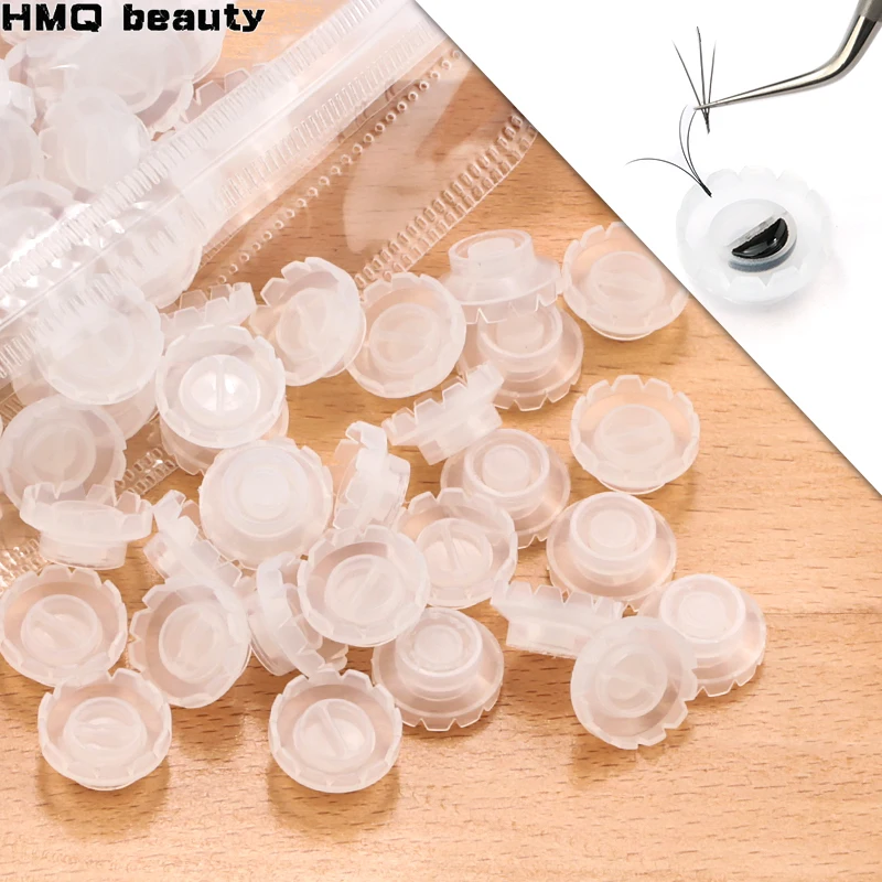 Top Trends: Disposable Eyelashes Blossom Cup Eyelashes Glue Holder Plastic Stand Quick Flowering For Eyelashes Extension Makeup Tools Shoppable Styles