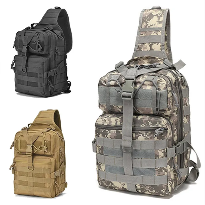 Top Trends: 2024 New Casual Messenger 3P Attack Backpack Multifunctional Camouflage Outdoor One-shoulder Tactical Bag Hiking Big Chest Bag Shoppable Styles