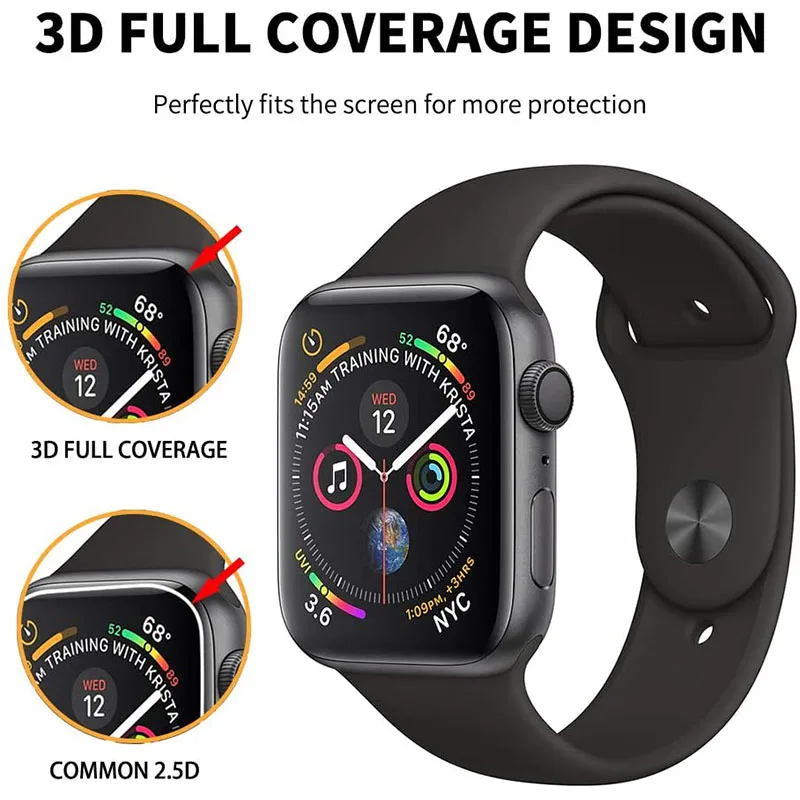 Top Trends: 3D Waterproof Screen Protector For Apple Watch 38MM 40MM 42MM 44MM 41MM 45MM Not Tempered Soft Glass Film For IWatch 7 / 6 / 5 / 4 / 3SE Shoppable Styles - Image 5