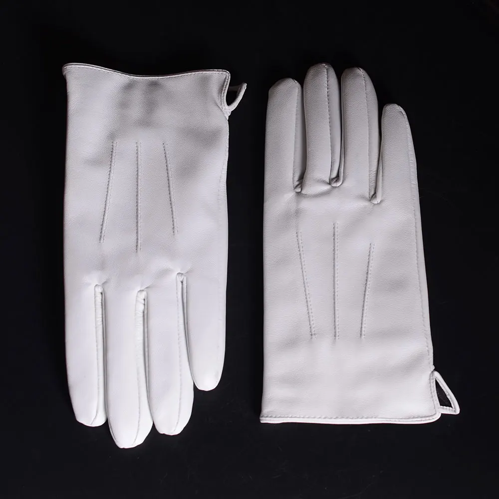 Top Trends: Men&#039;s Genuine Leather Real Leather Winter Warm White Ceremonial Short Gloves Police Gloves Shoppable Styles