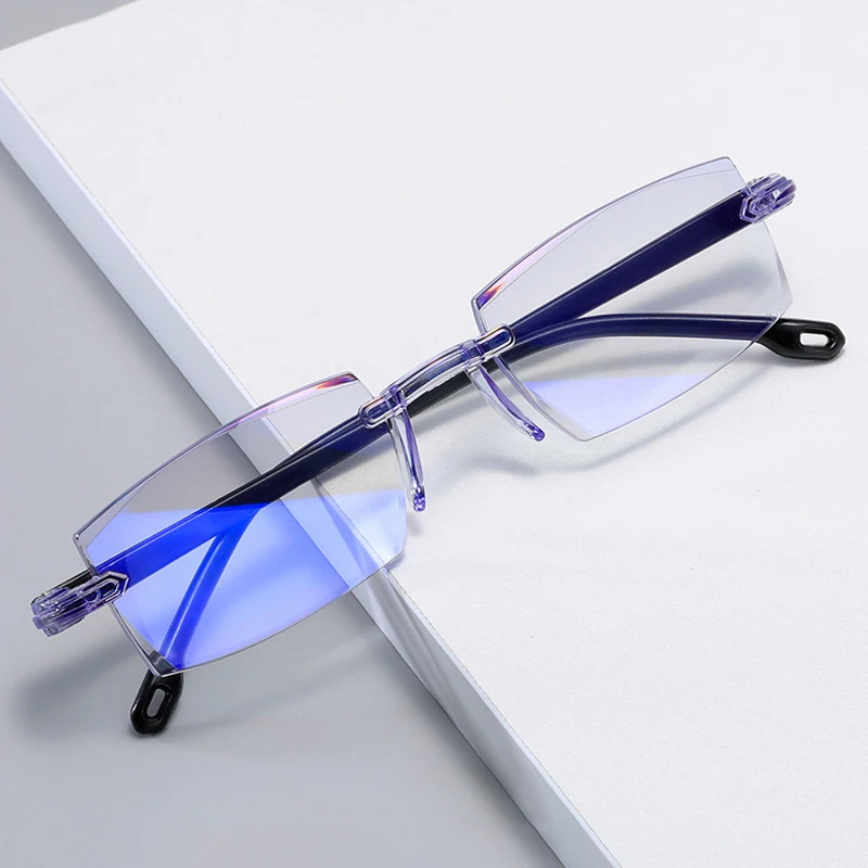 Top Trends: -1.0 -1.5 -2.0 -2.5 -3.0 -3.5 -4.0 Rimless Anti Blue Light Myopia Glasses Frameless Nearsighted Eyeglasses Women Men Unisex Shoppable Styles