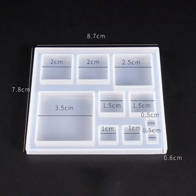 Top Trends: Snowflake / Square Shape Silicone Mold Epoxy Resin Crafts Casting Mold For DIY Craft Keychain Pendants Bag Charm Gift Tags Shoppable Styles