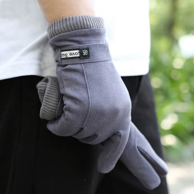 Top Trends: Winter Men&#039;s Warm Gloves Windproof And Velvet Thickened Touch Screen Non-slip Driving And Riding Business Shoppable Styles