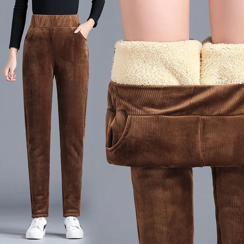 Top Trends: Women Winter Sweatpants Super Warm Thick Fleece Pants Casual Cashmere Trousers Female Thick Lined Fleece Pants Outwear Shoppable Styles - Image 6