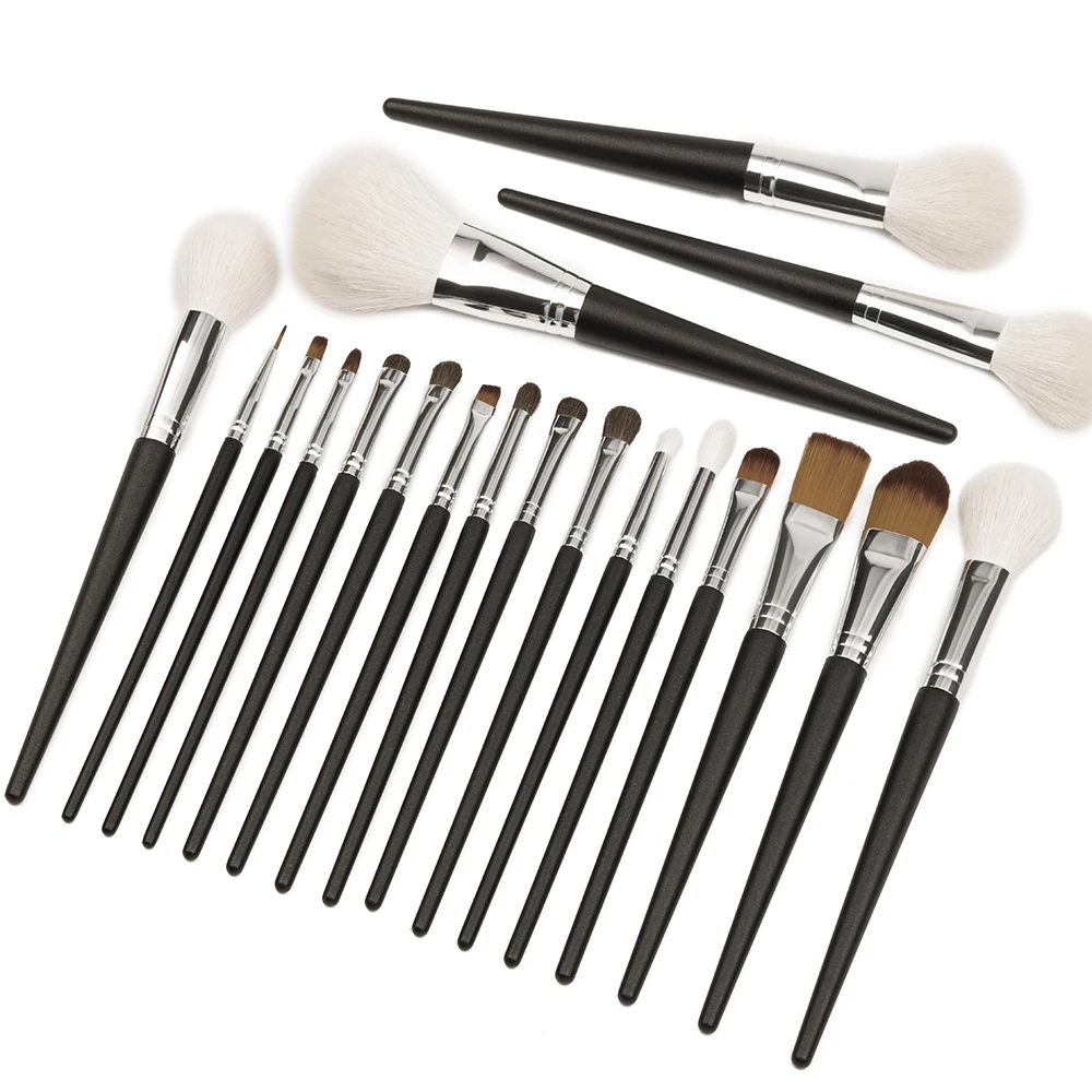 Top Trends: Shinedo Powder Eyeshadow Matte Black Color Soft Goat Hair Makeup Brushes Set High Quality Cosmetics Tools Brochas Maquillage Shoppable Styles