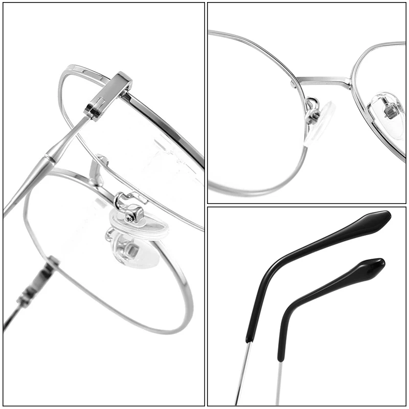 Top Trends: Metal Round Anti Blue Light Glasses Women Men Classic Square Eyeglasses Frames Transparent Computer Glasses Oculos Feminino Shoppable Styles - Image 5