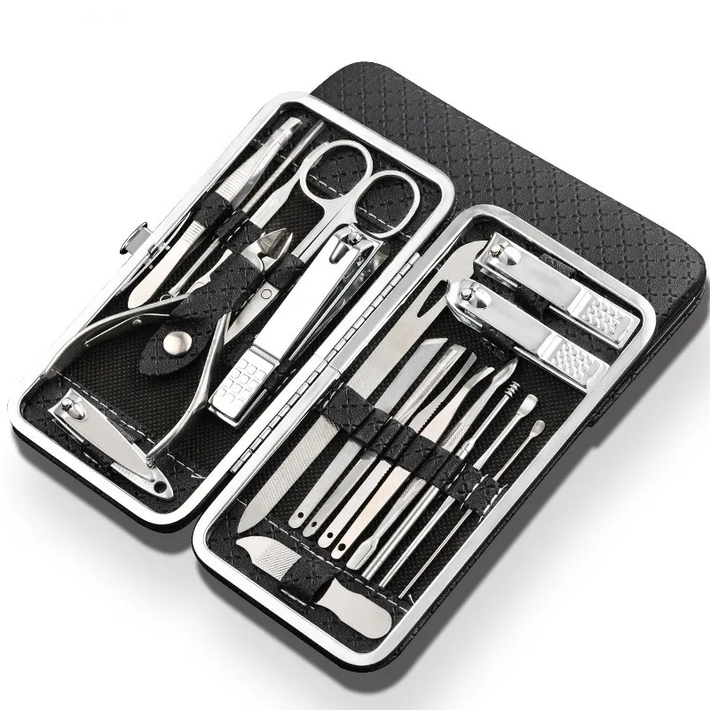 Top Trends: Qmake 19 In 1 Stainless Steel Manicure Set Professional Nail Clipper Kit Of Pedicure Tools Ingrown ToeNail Trimmer Shoppable Styles