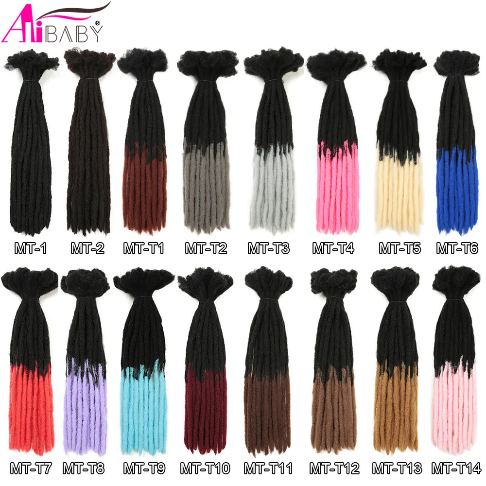 Top Trends: Handmade Dreadlocks Hair Extensions 22 Inch Crochet Hair Long Straight Ombre Synthetic Hair Dreadlocks 15 Root / pack Alibaby Shoppable Styles