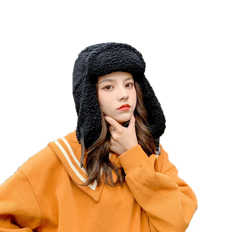 Top Trends: Women Bomber Hat Pilot Trooper Cap Mens Faux Cashmere Hat Russian Ushanka Earflap Warm Caps Winter Snow Ski Hats Shoppable Styles - Image 5