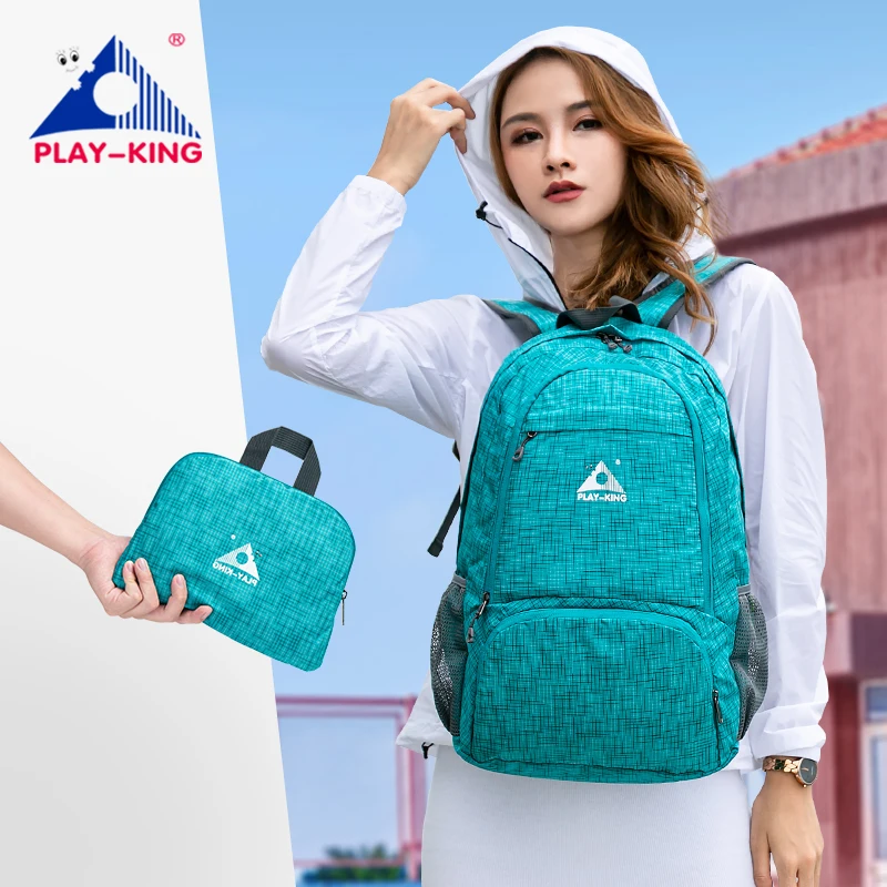 Top Trends: PLAYKING Lightweight Nylon Foldable Backpack Multicolor Waterproof Outdoor Sport Camping Hiking Travel Folding Bags Shoppable Styles