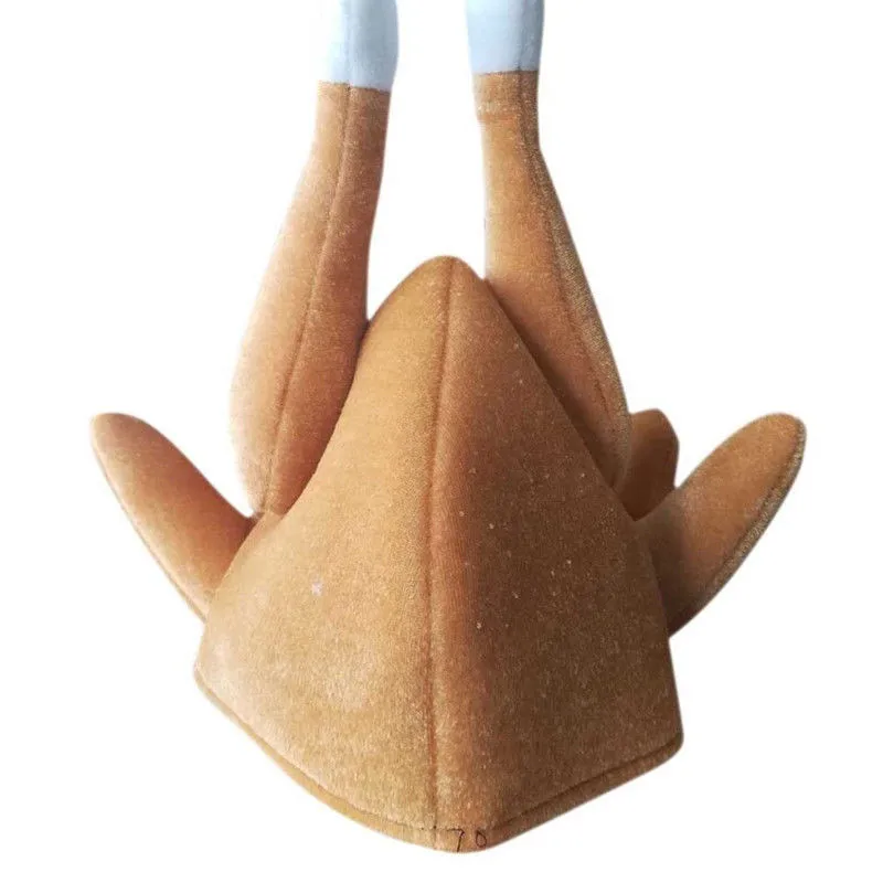 Top Trends: Turkey Thanksgiving Hat Novelty Cooked Chicken Bird Secret Santa Fancy Dress Funny Adults Hat Festival Costume Caps New Arrivals Shoppable Styles - Image 6