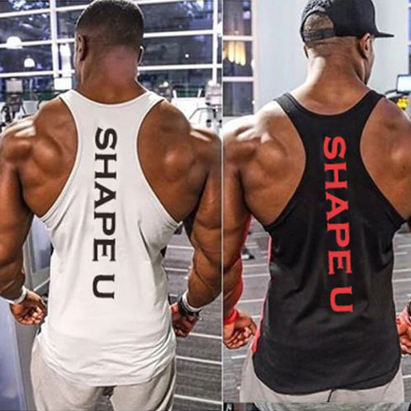 Top Trends: Sports Running T-shirt Men Gym Fitness Tops Tee Shirt Stringer Bodybuilding Singlets Muscle Vest T Shirt Workout Shirt Shoppable Styles