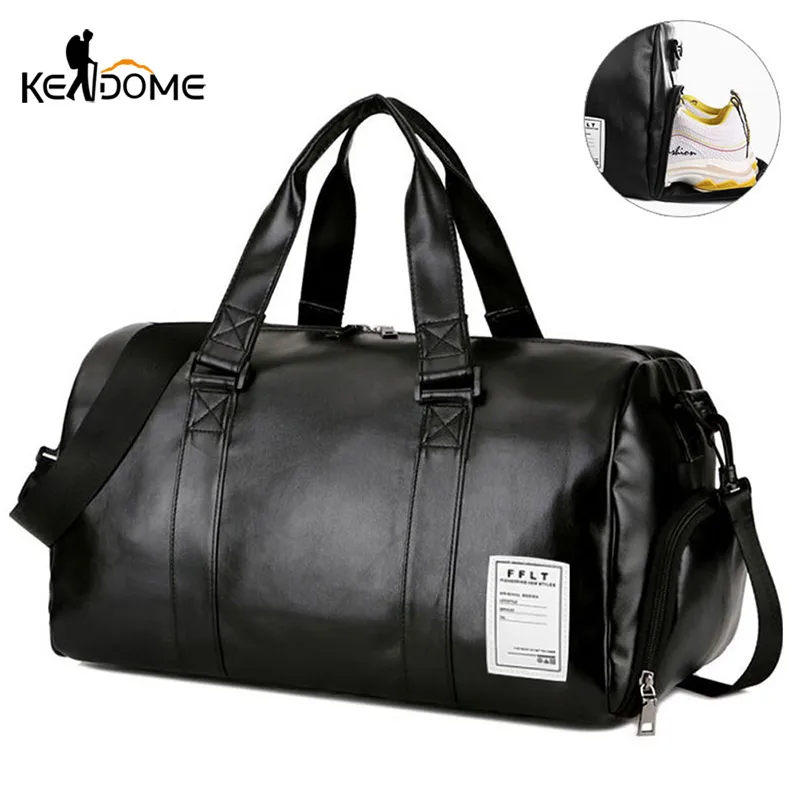 Top Trends: Gym Bag Leather Sports Bags Dry Wet Bags Men Training For Shoes Fitness Yoga Travel Luggage Shoulder Sac De Sport Bag XA512WD Shoppable Styles