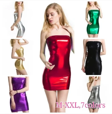 Top Trends: Sexy PU Leather Women Dress Sleeveless Pencil Mini Bodycon Club Party Dresses Spring Black Red Leather Dresses Shoppable Styles