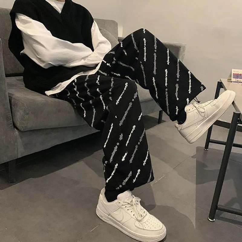 Top Trends: Designer Sweatpants Male Streetwear Wide Leg Oversize Pants Men Casual Joggers Sport Pants Basketball Man 2023 New Y2k Clothes Shoppable Styles