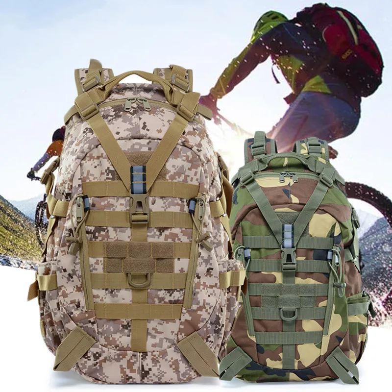 Top Trends: 2024 New Military Backpack Military Men's Travel Bags Army Tactical Molle Climbing Outdoor Hiking Reflective Backpack Shoppable Styles