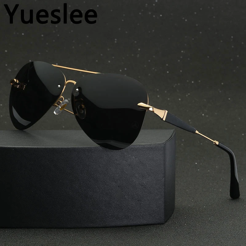 Top Trends: 49784 Pilot Retro Polarized Light Luxury Sunglasses Men Women Fashion Shades Uv400 Vintage Glasses Men Sunglasses Shoppable Styles