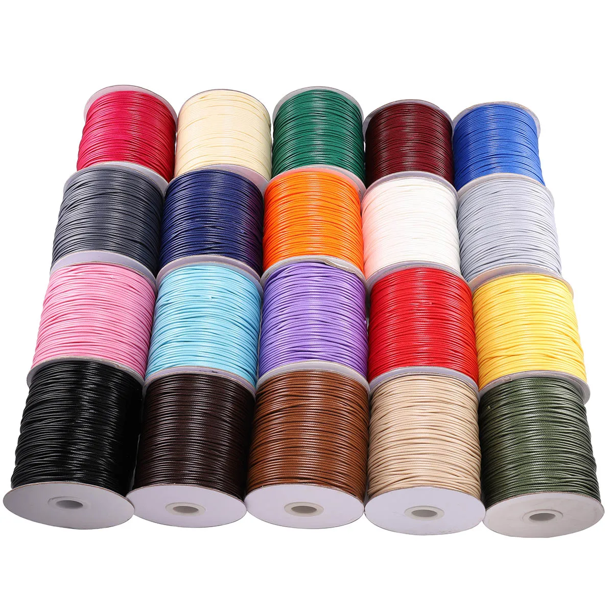 Top Trends: 10m / lot 26 Color Leather Line Waxed Cord Cotton Thread String Strap Necklace Rope For Jewelry Making DIY Bracelet Supplies Shoppable Styles