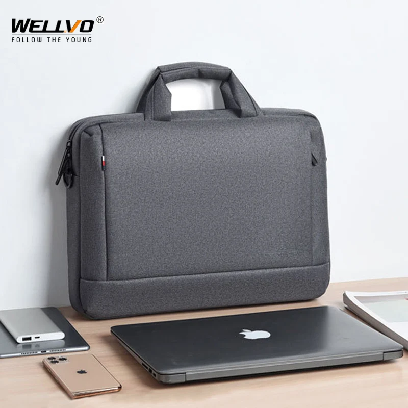 Top Trends: Unisex Oxford Briefcase Laptop Bags Business Office Handbags Documents Storage Bag Solid Color Waterproof Travel Bags XA755ZC Shoppable Styles