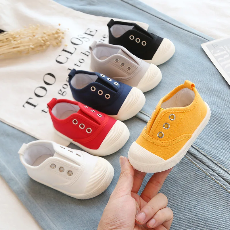 Top Trends: 2024 Spring Summer Kids Shoes For Boys Girls Candy Color Children's Casual Canvas Sneakers Soft Kids Fashion Shoes 21-35 Shoppable Styles