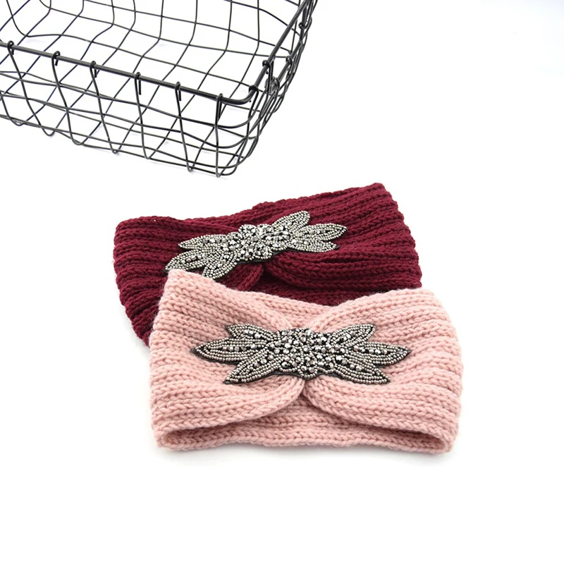 Top Trends: 1Pcs Women Knitted Headbands Women Winter Warm Crochet Head Wrap Wide Hair Handband With Accessories Hair Bands For Lady Shoppable Styles