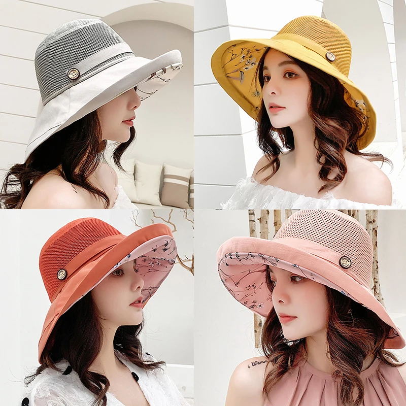 Top Trends: K116 Women&#039;s Bucket Hat Panama Fashion Sun Visor Breathable Fisherman Protection Hat Summer Hats Beach Sun Hats Breathable Shoppable Styles