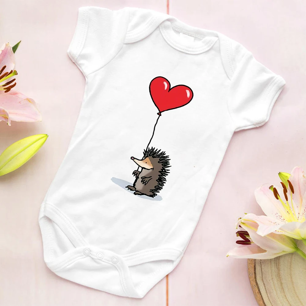 Top Trends: Bodysuits For Infants Boys Girls Cute Baby Clothes For Newborn Kawaii Hedgehog Romper For New Borns Russia Toddler Onesie 2022 Shoppable Styles