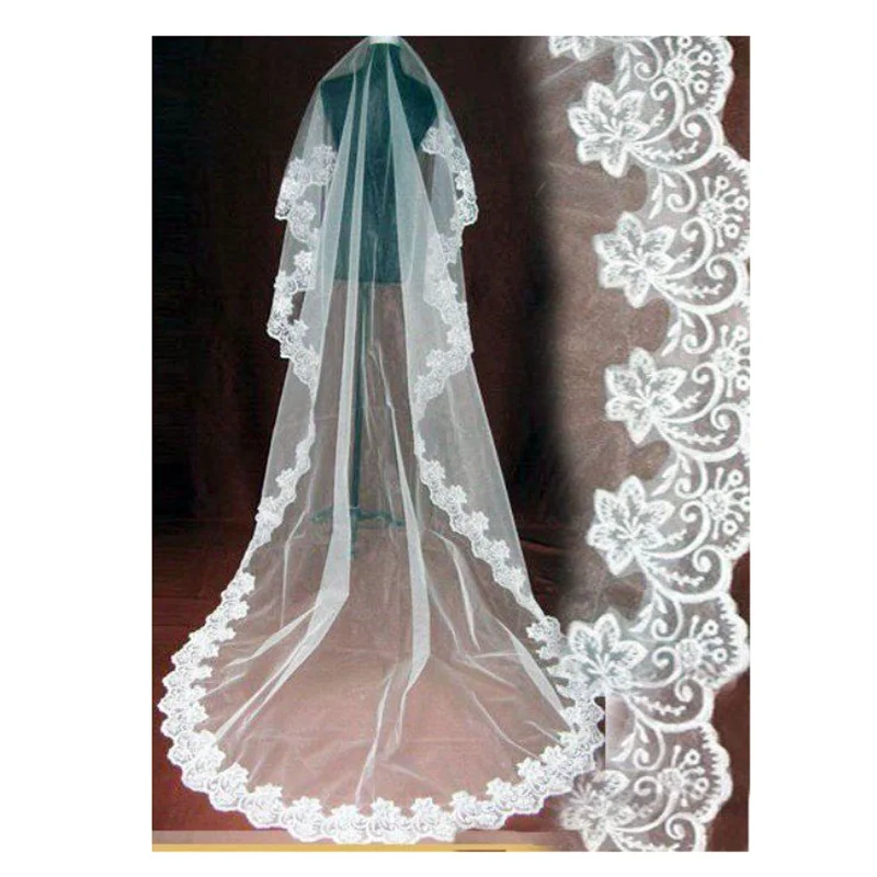 Top Trends: Wedding Bridal Veil 3 Meters 5 Meters Long One Layer Veil Ivory White Elegant Wedding Accessories Velos De Novia Voile De Mariee Shoppable Styles