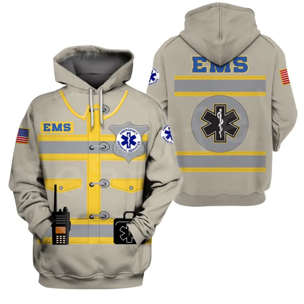 Top Trends: Tessffel Emergency Medical Technician EMT EMS Paramedic NewFashion Unisex Pullover 3DPrint Sweatshirts / Hoodies / zipper / Jacket B11 Shoppable Styles