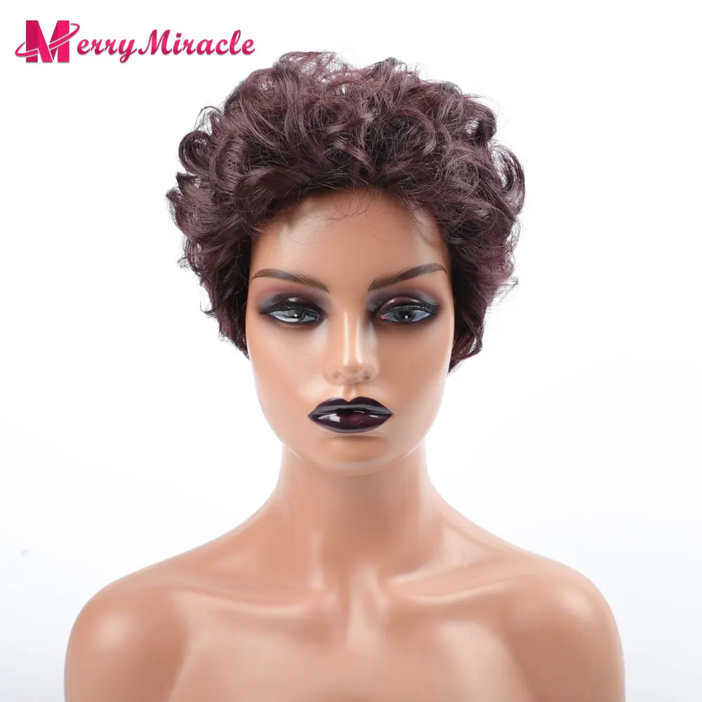 Top Trends: Short Afro Synthetic Wigs For Black Women Afro Black Brown Blonde Ginger Red White Hair Wigs Natural Wave Short Synthetic Hair Shoppable Styles