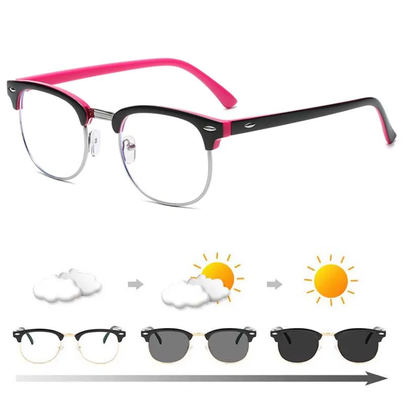 Top Trends: Diopter SPH 0 -0.5 -1 -1.5 -2 -2.5 -3 -3.5 -4 -4.5 -5 -5.5 -6.0 Anti Blue Light Photochromic Finished Myopia Glasses Shoppable Styles - Image 3