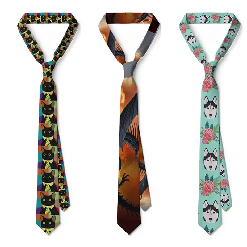 Top Trends: New Polyester 8cm Ties For Men Neckties Slim Ties Printed Mens Necktie Personality Cravate Party Wedding Accessories 5S-LD30 Shoppable Styles