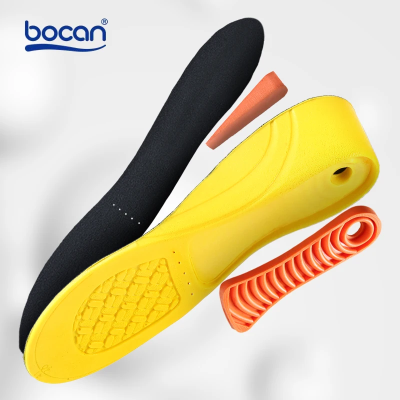 Top Trends: Height Increase Insoles For Men / women 2 / 3 / 5 Cm Up Invisiable Arch Support Orthopedic Insoles Shock Absorption Blue / black Color Shoppable Styles