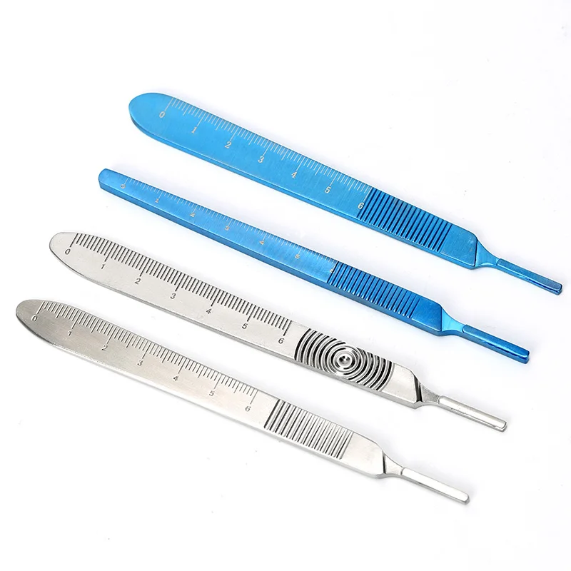 Top Trends: Stainless Steel Knife Handle Blade Holder, Titanium Surgical Knife Handle Cosmetic Surgery Tool Handle Shoppable Styles