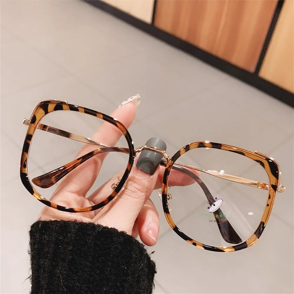 Top Trends: MAYTEN Fashion Oversized Square Women Glasses Frame Vintage Clear Anti-Blue-Ray Eyewear Men Optical Pink Frame Computer Goggle Shoppable Styles