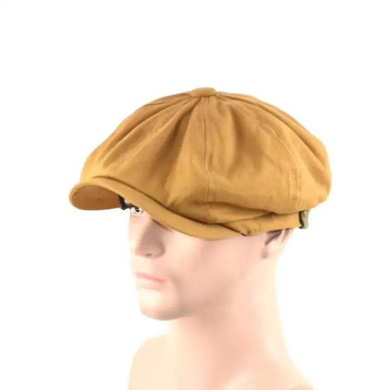 Top Trends: 2022 Man Pure Cotton Octagonal Hat Spring And Summer Female Beret Male Painter Popular Ivy Hat Male Fitted Newsboy Shoppable Styles