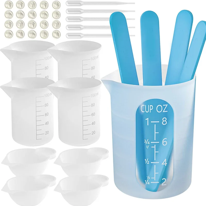 Top Trends: 30ML-250ML Silicone Measuring Cup Split Cup DIY Epoxy Jewelry Accessories Making Tools Shoppable Styles