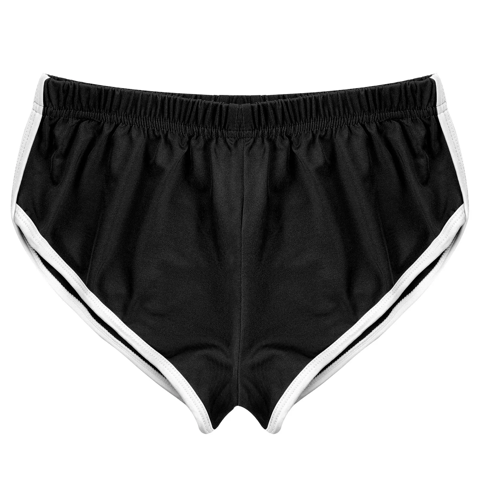 Top Trends: Women Running Shorts Bottoms Mid Waist Elastic Waistband Black Hot Shorts Sports Gym Workout Fitness Dolphin Shorts Shoppable Styles