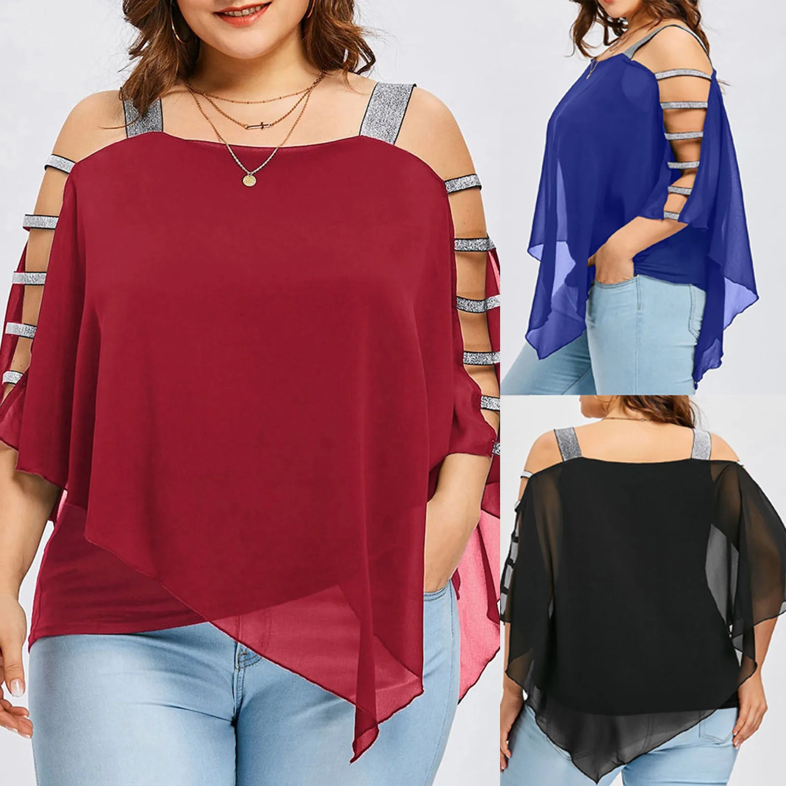 Top Trends: 2023 Summer Casual Oversized Top Shirt Ladies Sexy Off Shoulder Irregular Loose Tee Women Fashion Sleeveless Top Mujer Verano Shoppable Styles