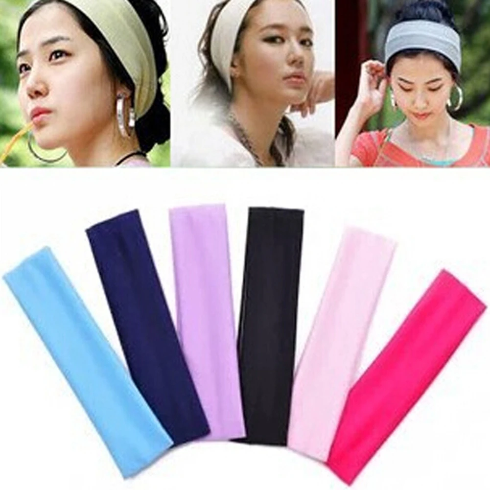 Top Trends: Fashion Sports Headbands For Women Solid Elastic Hair Bands Running Fitness Yoga Hair Bands Stretch Makeup Hair Accessories Hot Shoppable Styles - Image 3