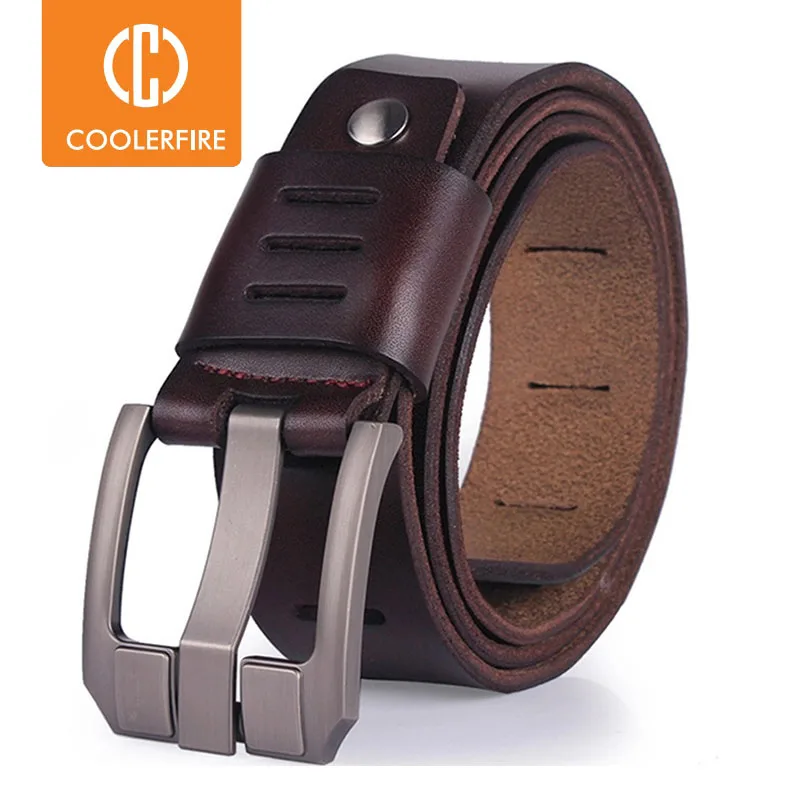 Top Trends: Cowhide Genuine Leather Belts For Men Brand Male Pin Buckle Jeans Cowboy Mens Belt Luxury Designer High Quality Leather Belt Men Shoppable Styles