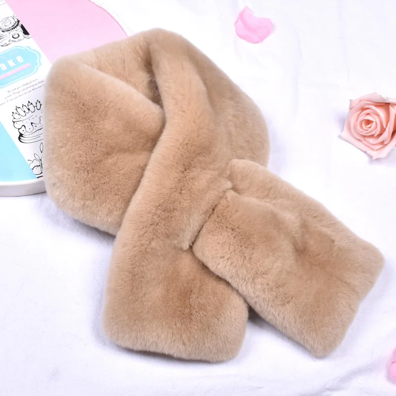 Top Trends: Besfilin Natural Real Rex Rabbit Fur Scarf Thickened Double-Sided For Women In Winter Genuine Fur Bib To Keep Warm Solid Color Shoppable Styles