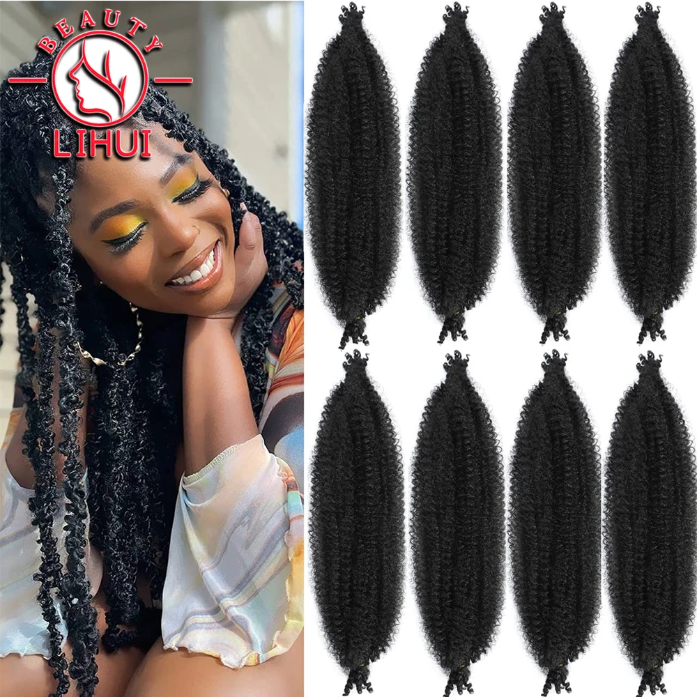 Top Trends: Synthetic Crochet Braid Hair Kinky Curly Braiding Hair Marley Braids Afro Twist Hair Bulk Extensions Hair For Black Woman 28Inc Shoppable Styles