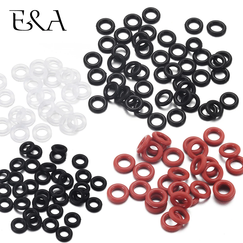 Top Trends: 30pcs Rubber O-Ring Positioning Of Beads Charms For Leather Bracelet Making Elastic Assortment Washer Gasket Sealing Ring Shoppable Styles