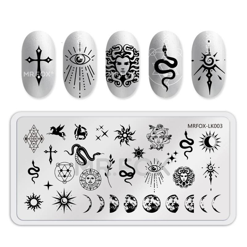 Top Trends: 1PCS Snake Nail Stamping Plates RectangleTemplate Stencils Nail Art Stamp Image Plate Manicure Stainless Steel Nail Print Tools Shoppable Styles