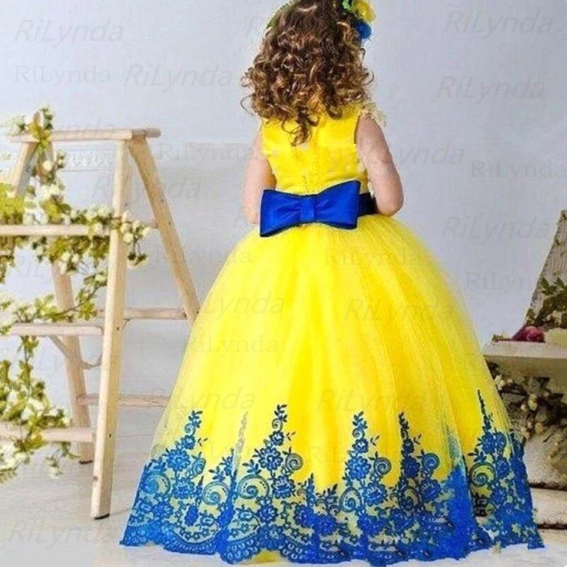 Top Trends: Baby Girl Dress Bow Puffy Dresses For Girls High Collar Bow Communion Dress Knee Length Flower Girl Dresses Kids Dresses Shoppable Styles