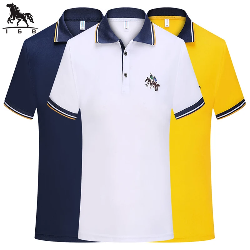 Top Trends: Polo Shirt Men 6XL 7XL 8XL Summer New High Quality Mens Short-sleeved Polo Shirt Embroidery Men&#039;s Business Casual Polo Shirt T02 Shoppable Styles