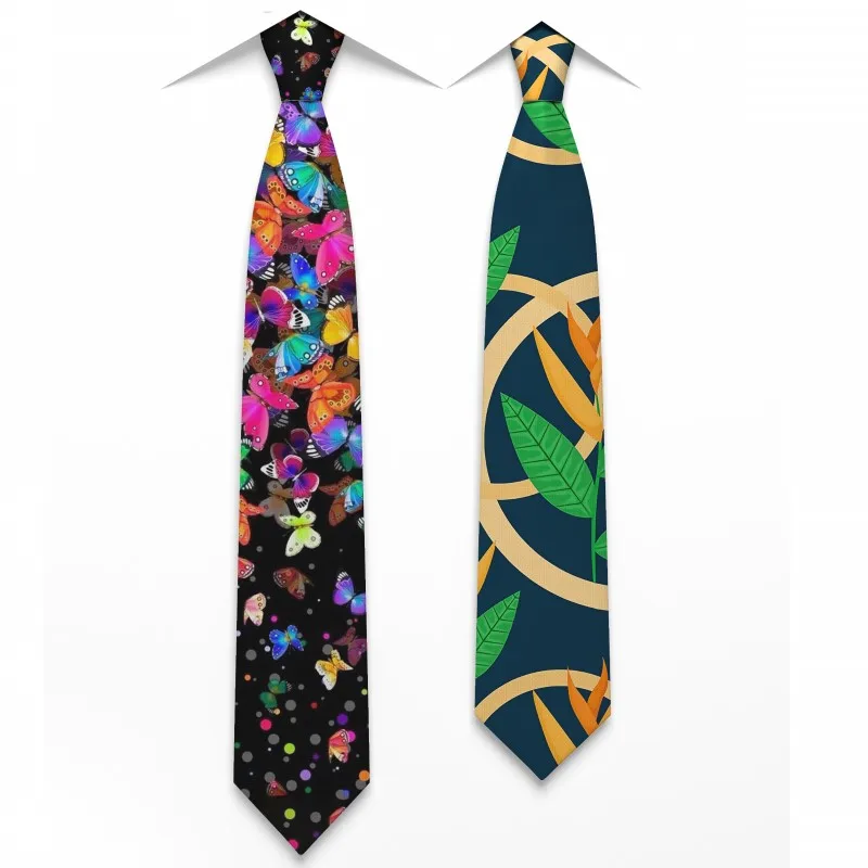 Top Trends: Fashion Ties For Men 8cm Funny Mens Harajuku Printed Polyester Neckties Gravata Man&#039;s Wedding Ties Shirt Accessories 8S-LD49 Shoppable Styles