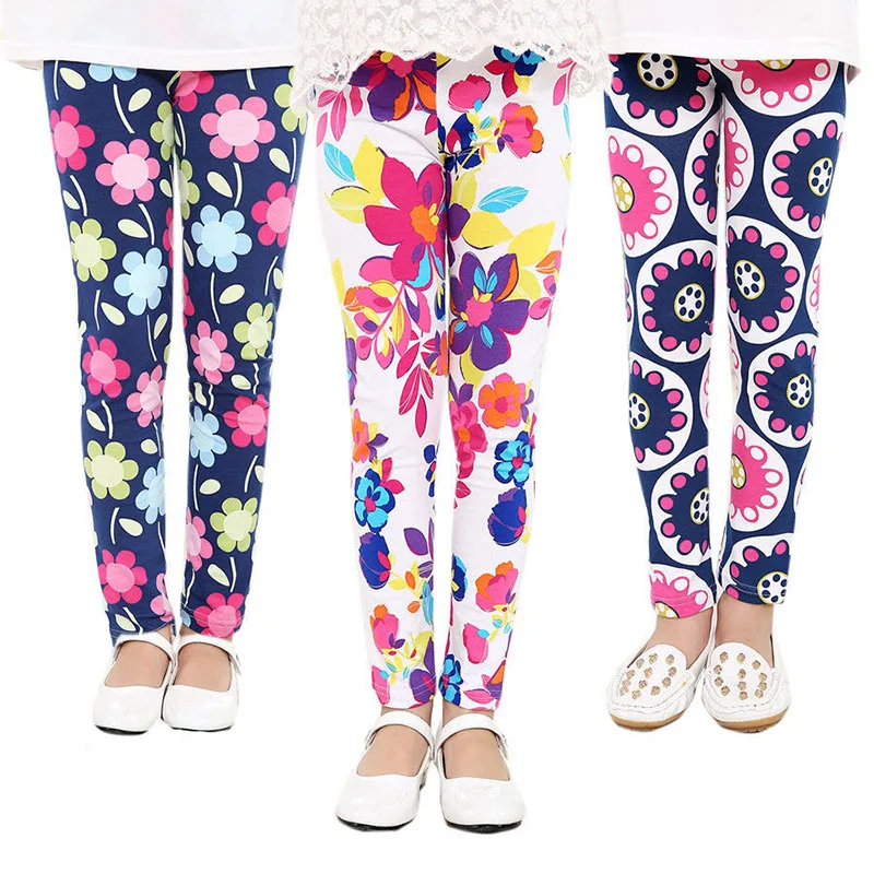 Top Trends: Girls Leggings For Children Flower Printing Leggings Girls Pants Baby Girls Milk Silk Dress Leggings For Kids Baby Clothes 2-13Y Shoppable Styles